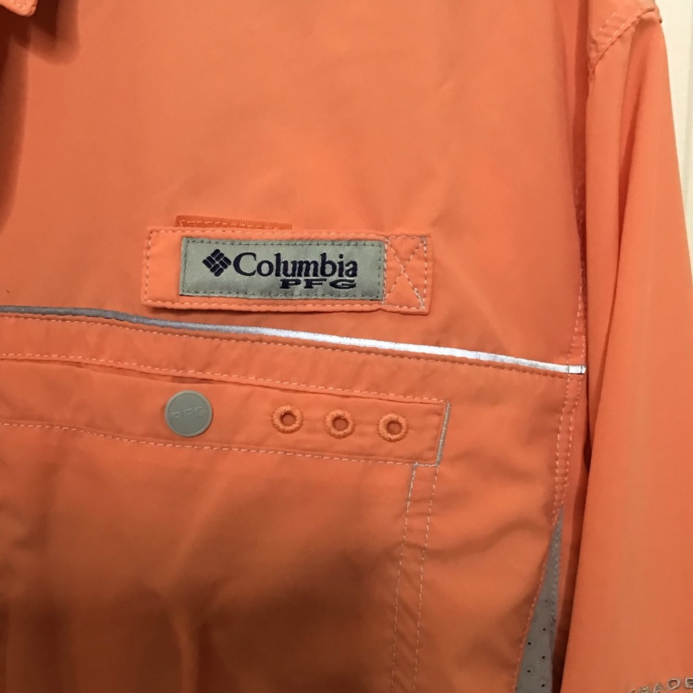 Men’s Small Long sleeve Peach PFG Shirt *Sold